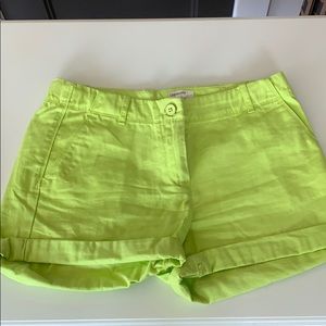 Kids CrewCuts Lime Green Shorts